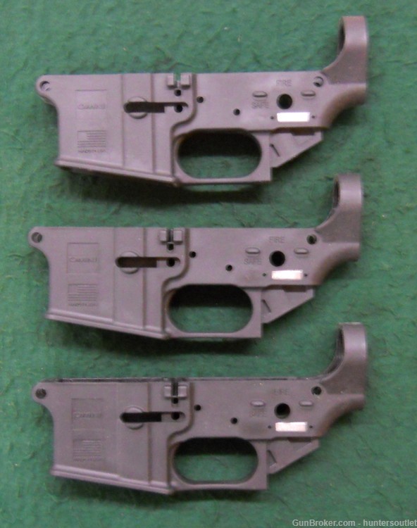 3 ATI Stripped Omni Lower AR-15 Receivers Composite Receiver 3 Pack NEW-img-0
