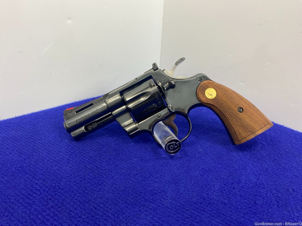  1983 Colt Python 3" 357mag Blue *JAW DROPPING HOLY GRAIL 3" PYTHON*-img-5