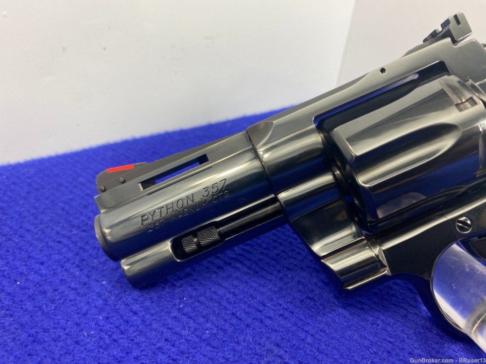  1983 Colt Python 3" 357mag Blue *JAW DROPPING HOLY GRAIL 3" PYTHON*-img-10