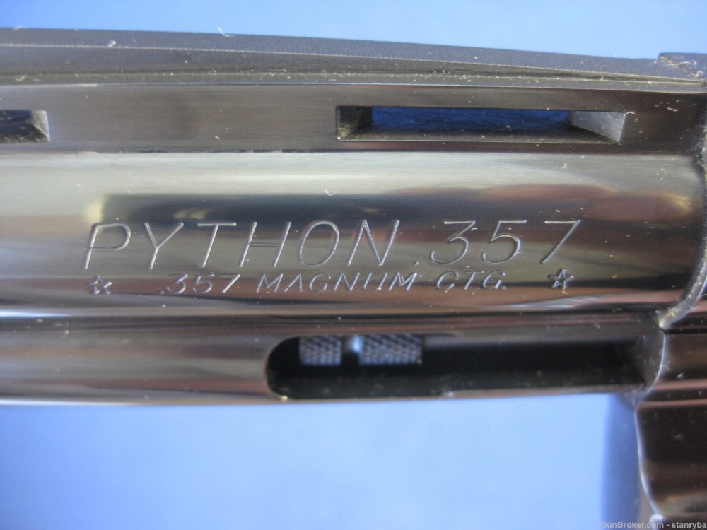 COLT PYTHON 6" BLUE UNFIRE  MFG. 1958 FOUR Digit SERIAL NUMBER-img-26