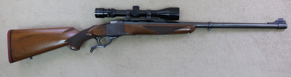 Quality Ruger No 1-H Tropical 375 H&H Magnum with scope 1979-img-0