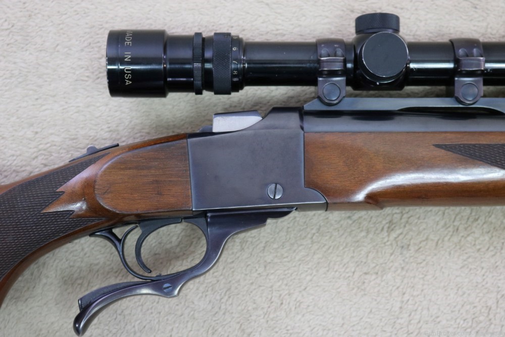 Quality Ruger No 1-H Tropical 375 H&H Magnum with scope 1979-img-3