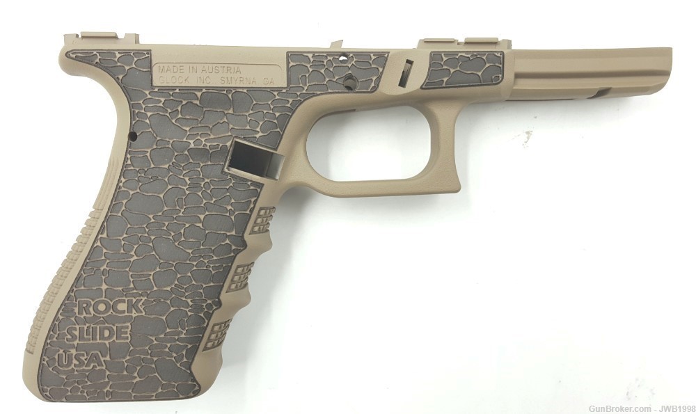 New Glock 17/22/31/35 Gen 3 Frame Laser Engraved Grip FDE PENNY AUCTION-img-0