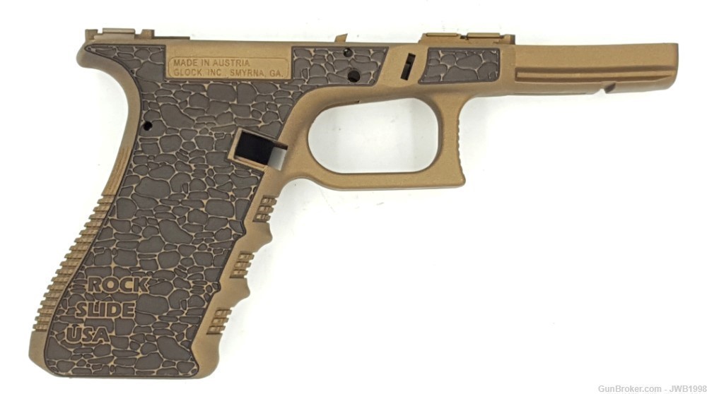 New Glock 17/22/31 Gen 3 Frame Laser Engraved Grip Bronze PENNY AUCTION-img-0