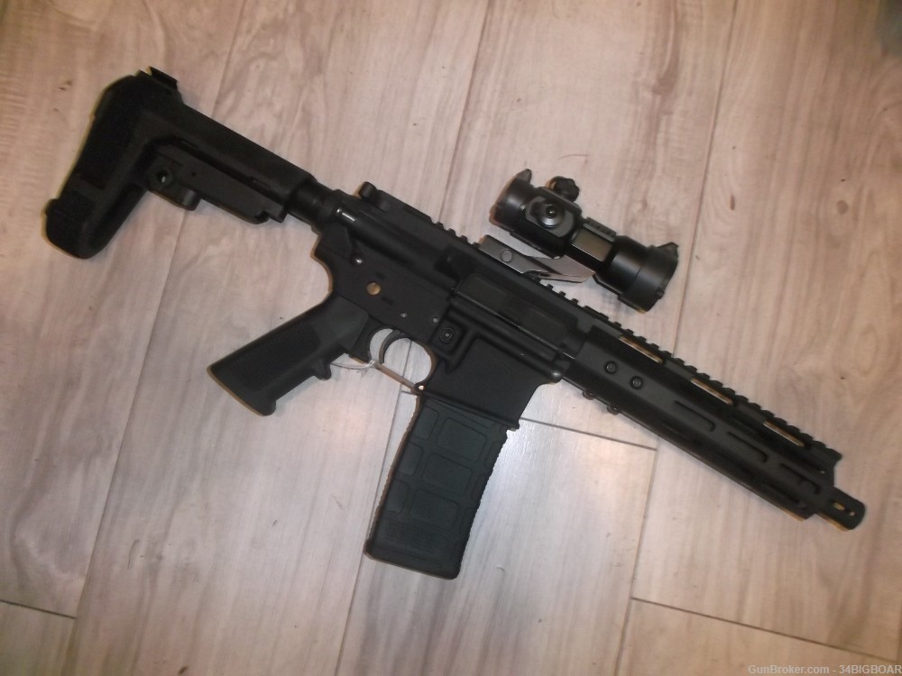 FED ARM AR-15 5.56 MM PISTOL W/BRACE AND RED DOT FEDERAL ARMAMENT-img-2