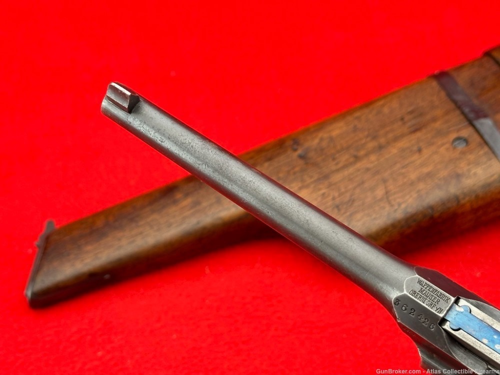 FINE Wartime Mauser C96 Commercial Broomhandle 7.63x25mm *SHOULDER STOCK*-img-19