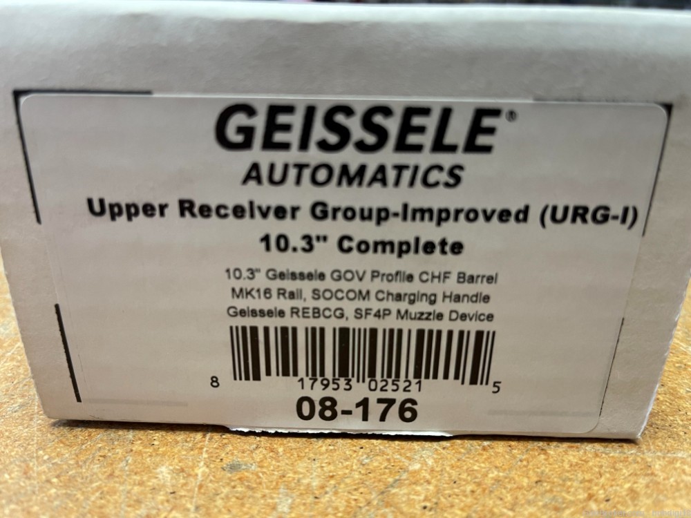 Geissele URG-1 Near Clone 5.56 10.3" Black / DDC 08-176 URG-1 H3 NO CC FEES-img-2