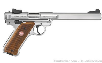PENNY START Ruger Mark IV Competition 22LR 6.9" Stainless 10 Rd 40112*-img-0