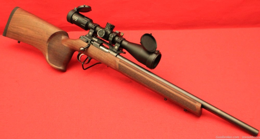 CZ 457 MTR .22 LR 20" heavy barrel rifle w/U.S. Optics T5 5-25x50 scope.-img-5