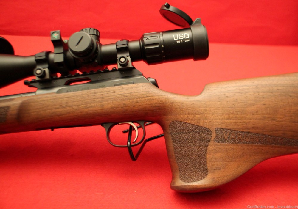 CZ 457 MTR .22 LR 20" heavy barrel rifle w/U.S. Optics T5 5-25x50 scope.-img-21