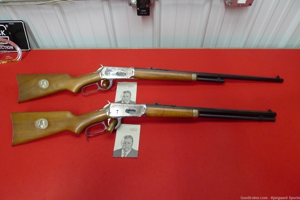 Winchester 94 Teddy Roosevelt Commemorative Pair Consecutive Serial #s-img-0
