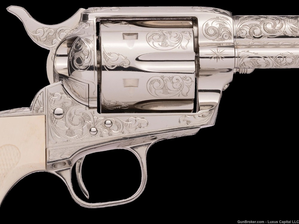 Factory Engraved Colt 3rd Gen Etched Panel Frontier Six Shooter-img-4