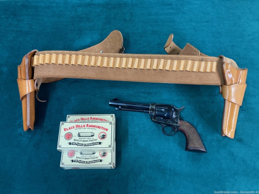 Pietta Great Western II .357mag revolver w/ Galco belt, 2 holsters, & ammo-img-0