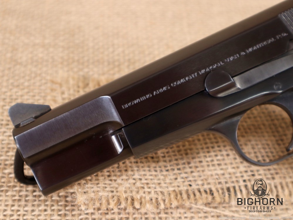 Browning Hi-Power Semi-Auto 9mm Pistol, 1993, *Belgian Made* Target Sights-img-7