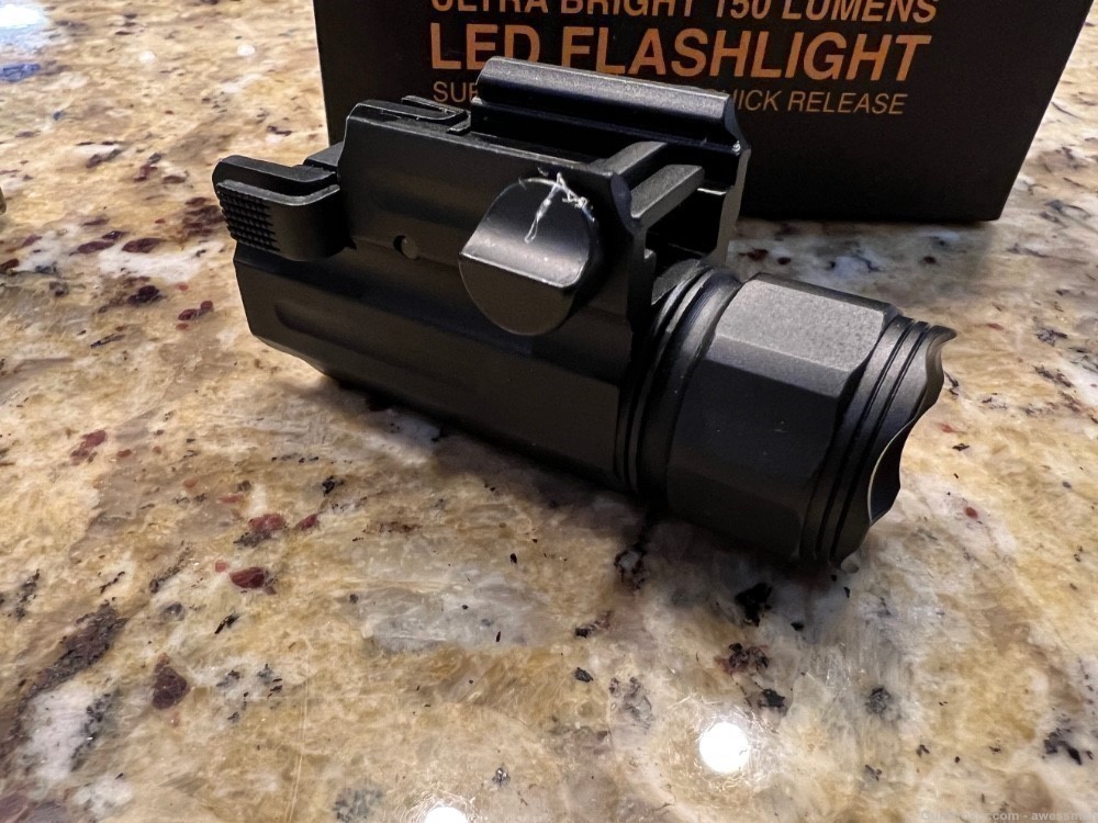 Target Sports Tactical 150 Lumen LED flashlight rail mount-img-3