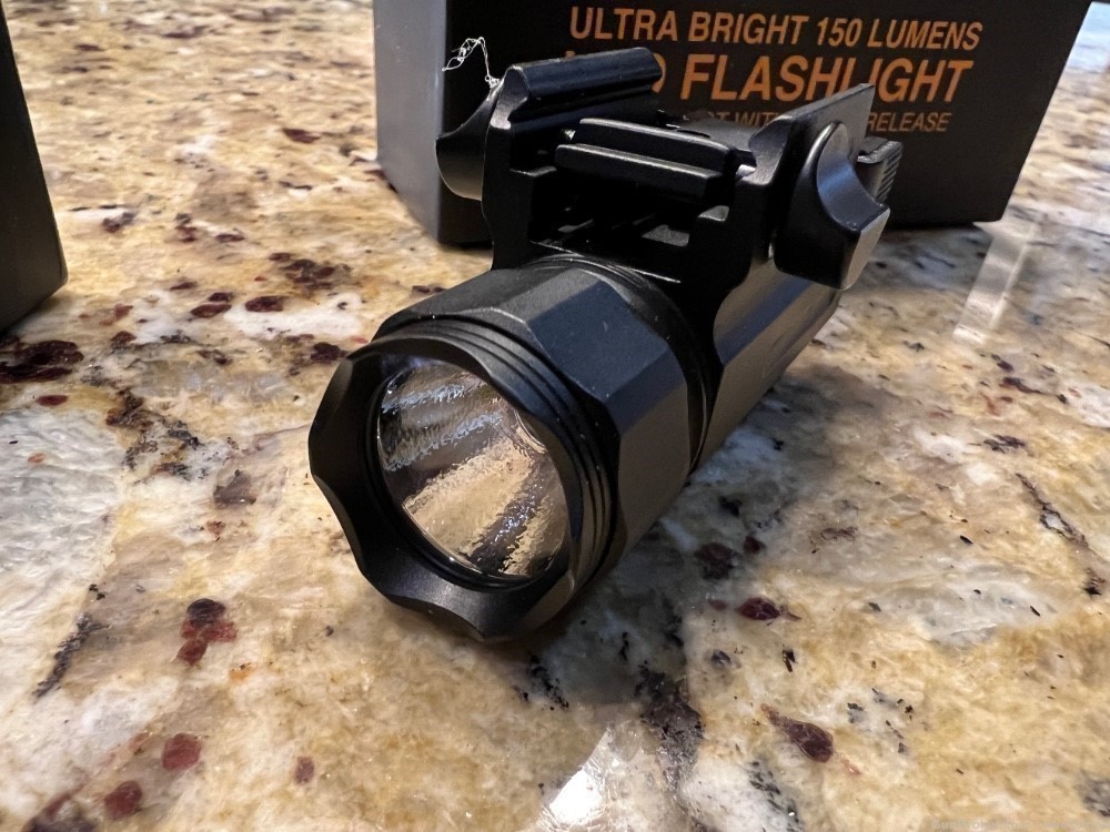 Target Sports Tactical 150 Lumen LED flashlight rail mount-img-4