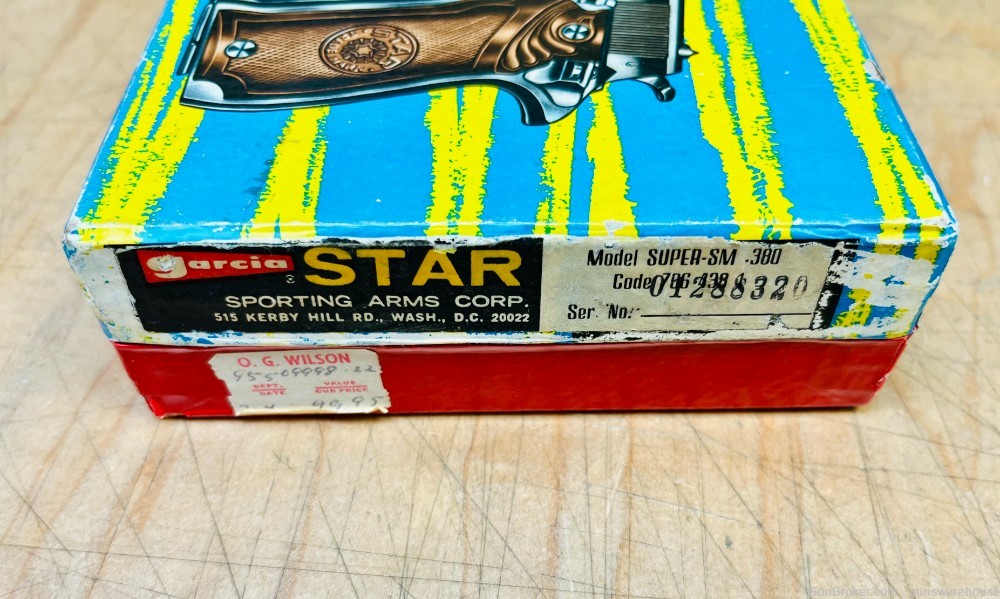 Star SA Super SM .380 Auto Original Box-img-3