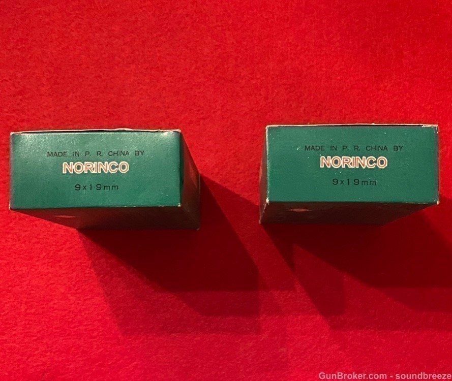  VINTAGE NORINCO 9mm Luger FMJ AMMUNITION—TWO 50 ROUND BOXES-img-4