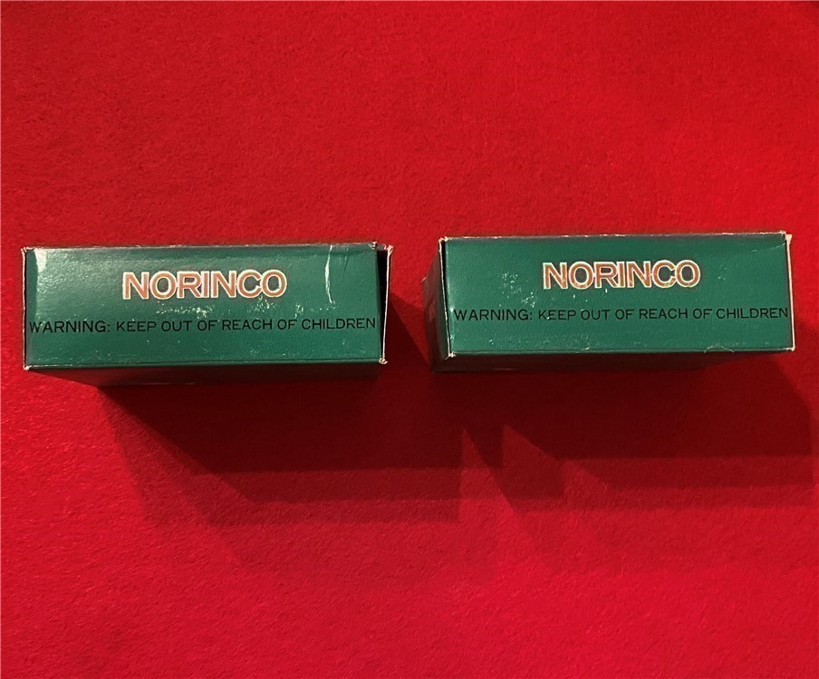  VINTAGE NORINCO 9mm Luger FMJ AMMUNITION—TWO 50 ROUND BOXES-img-3
