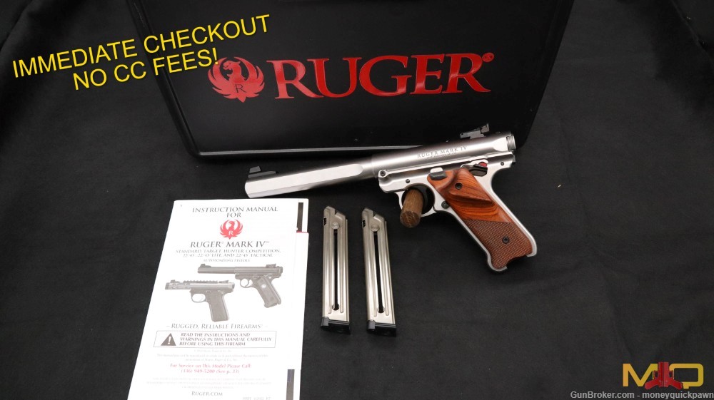 Ruger Mark IV Competition 22LR Excellent Condition In Case Penny Start!-img-0