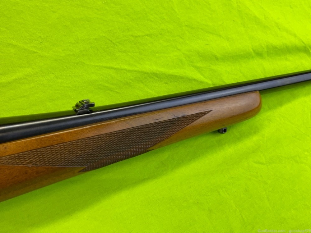 Ruger M77 Flat Bolt Tang Safety 22 Inch Barrel With Sights MFG 1971 350 REM-img-7