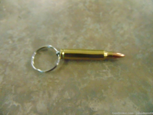 100 5.56MM/223 CALIBER BRASS KEY CHAINS/MADE IN THE USA-img-2