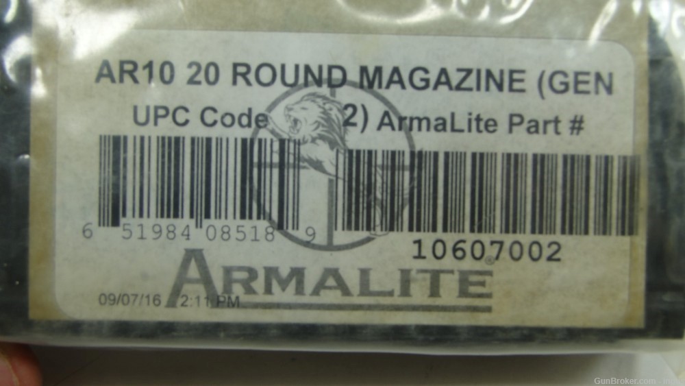 (3 TOTAL) ARMALITE AR-10 FACTORY 308WIN 20RD GEN II MAGAZINE 10607002 (NEW)-img-1