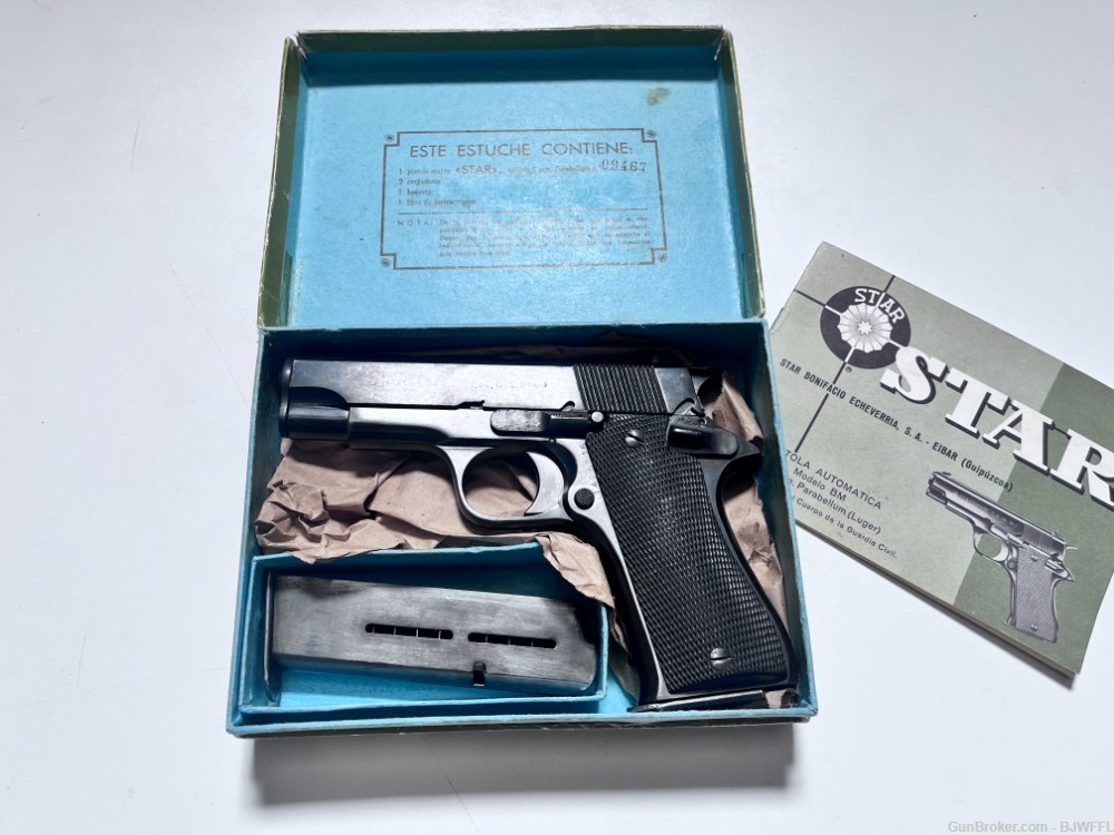 Spanish Star Model BM Semi-Auto Pistol, 9mm VG COND NO RESERVE NO CC FEE-img-5
