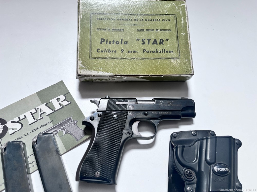 Spanish Star Model BM Semi-Auto Pistol, 9mm VG COND NO RESERVE NO CC FEE-img-0