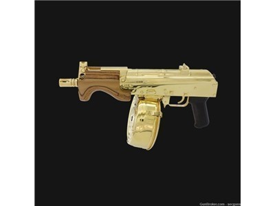 Century Arms Micro Draco Gold Plated with 75Rd Gold Drum