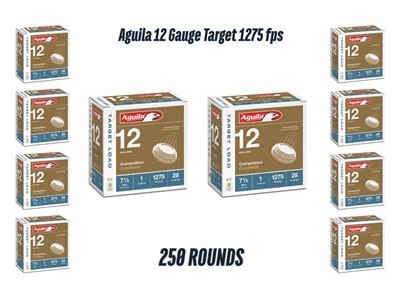 Aguila Target 12ga Birdshot 2.75 inch Shotgun Shells - #7.5 Shot 250 Rounds