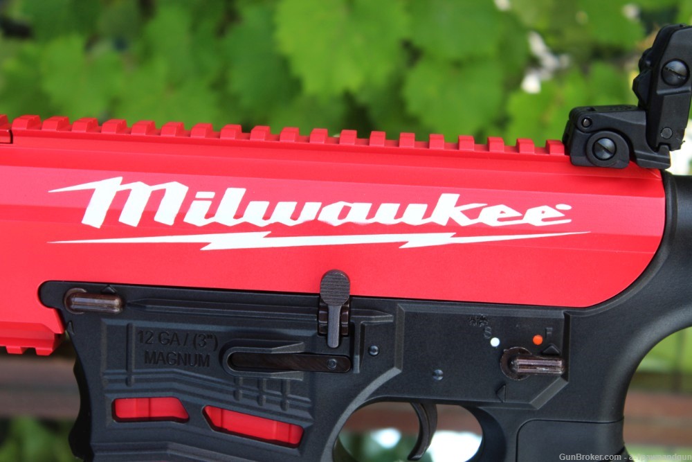 AR Style 12 Gauge Fear 116 "Milwaukee Tools  " Custom Duracoat  New W/ Case-img-6