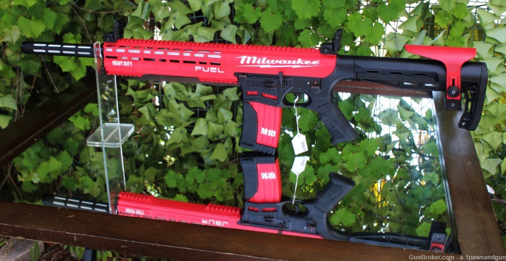 AR Style 12 Gauge Fear 116 "Milwaukee Tools  " Custom Duracoat  New W/ Case-img-0