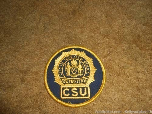 City Of NY Police Detective CSU Patch  -  FP-088-img-0