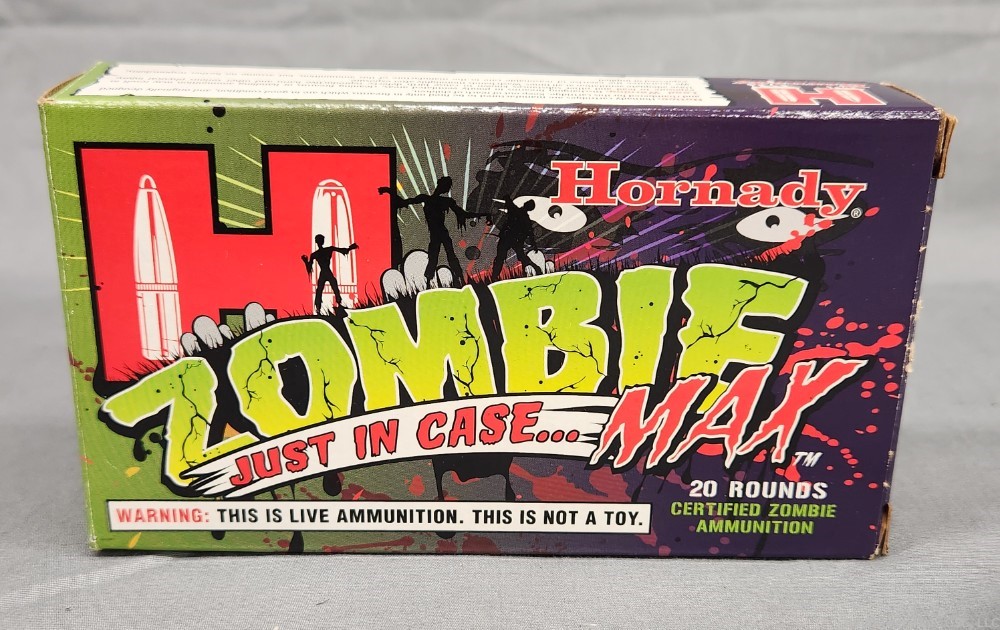 Hornady Zombie Max 308 empty box with 20 shell casings-img-0