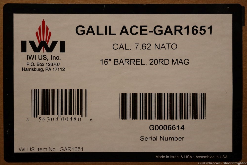 IWI Galil Ace 7.62Nato 16" w/Box-img-26