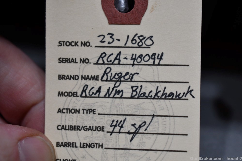 Rare Ruger RCA 40th Anniversary New Model Blackhawk 44 Spl Revolver 10.5"-img-1