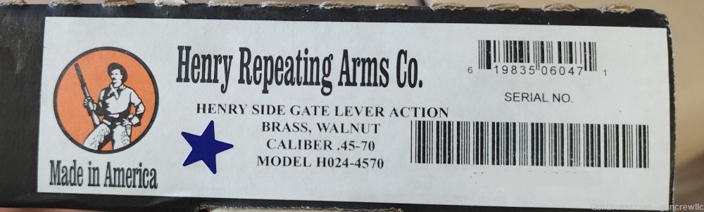 Henry Side Gate Lever 45-70 Brass American Walnut H024-4570 Govt Layaway-img-16