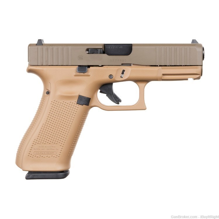 Glock 45 9mm 17 Round Pistol Apollo Custom Flat Dark Patriot Brown-img-0