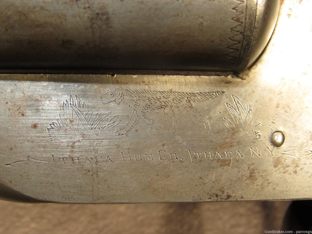 Vintage Ithaca Gun Company Flues 12 GA SxS 28" Solid Rib 1912 C&R-img-5