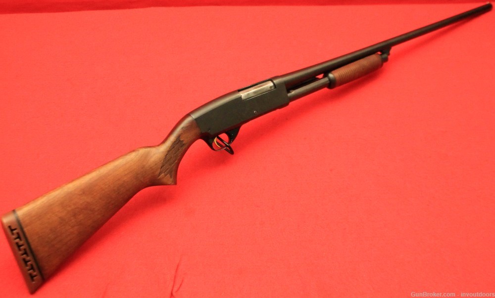 Springfield model 67F slide action shotgun 20-gauge 28" plain barrel 3".-img-2
