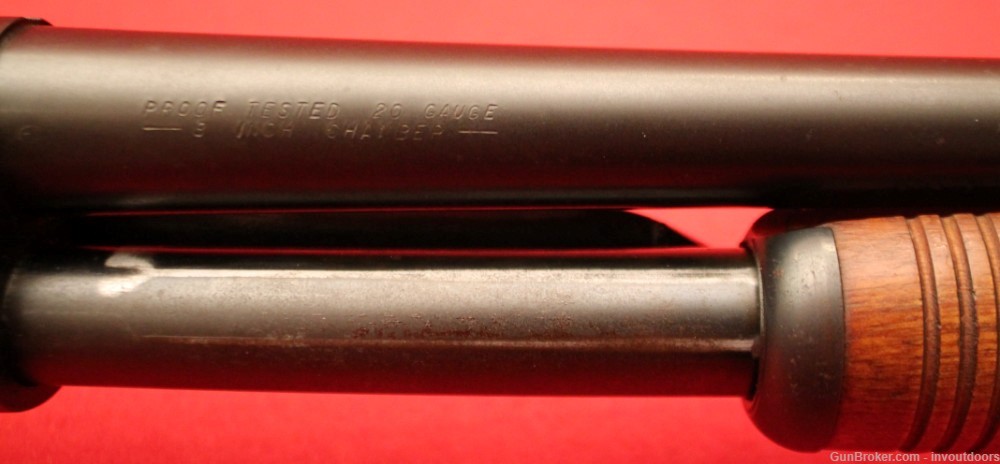 Springfield model 67F slide action shotgun 20-gauge 28" plain barrel 3".-img-25