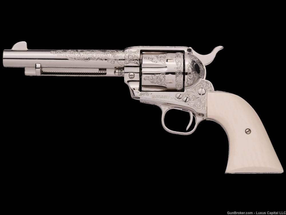 Colt 3rd Gen Single Action Army Engraved and Inscribed-img-1