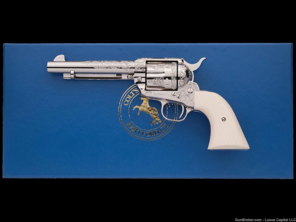 Colt 3rd Gen Single Action Army Engraved and Inscribed-img-0