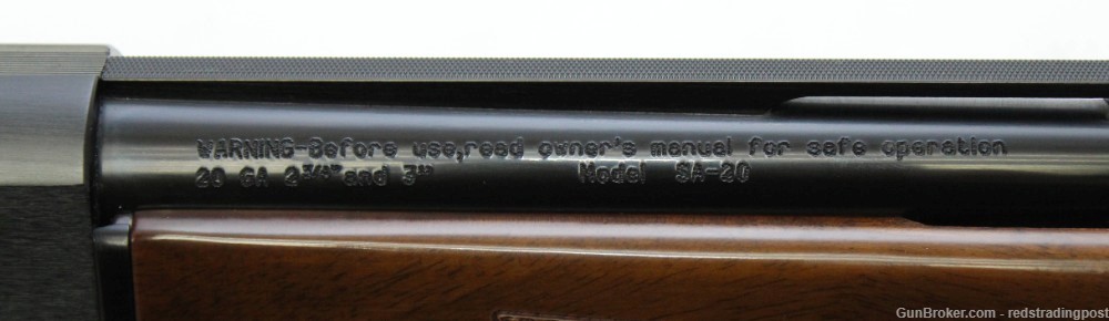 Mossberg SA-20 26" Vent Rib Barrel 3" 20 Ga Wood Stock Semi Auto Shotgun-img-16