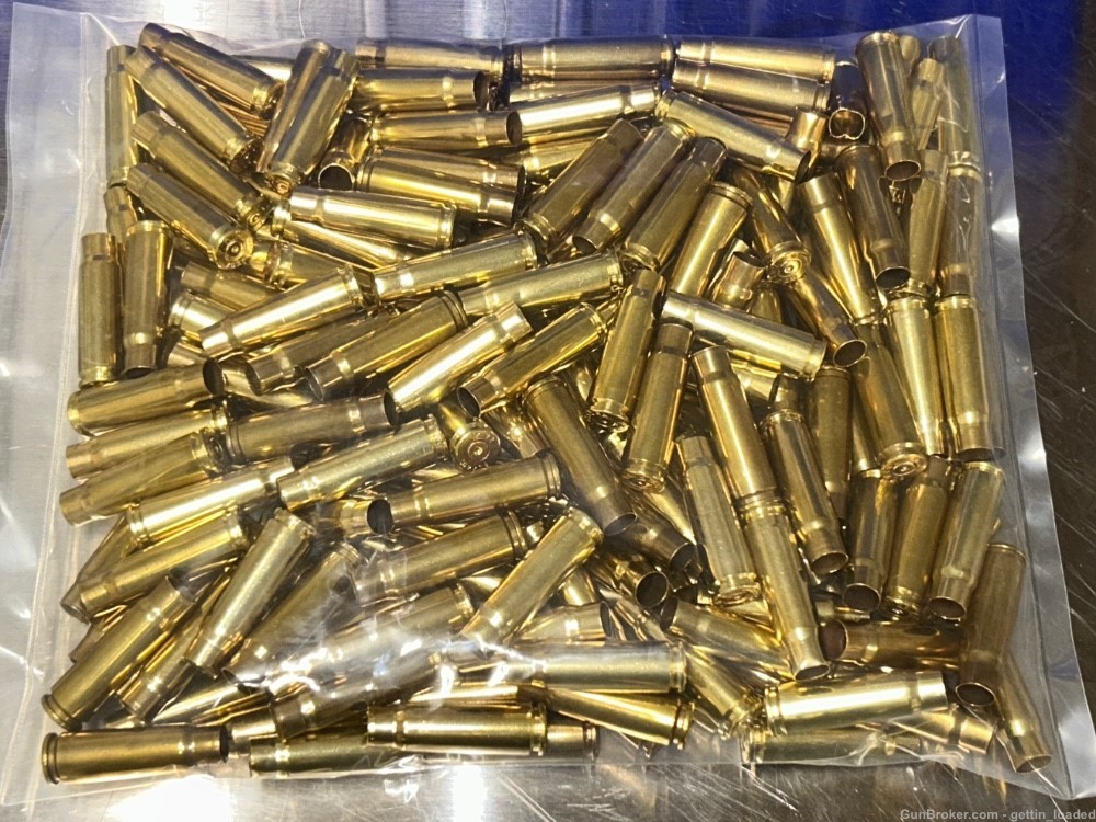 7.62x39 Once Fired Brass Cases Wet Stainless Cleaned 200 Pcs!-img-0