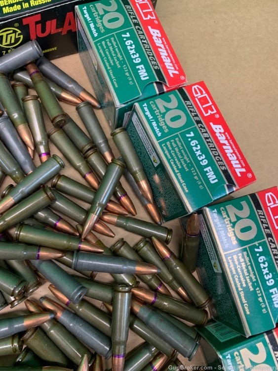 Lot of Russian 7.62x39 ammo Golden Tiger Barnaul Tula 960 rounds 7.62x39mm-img-8