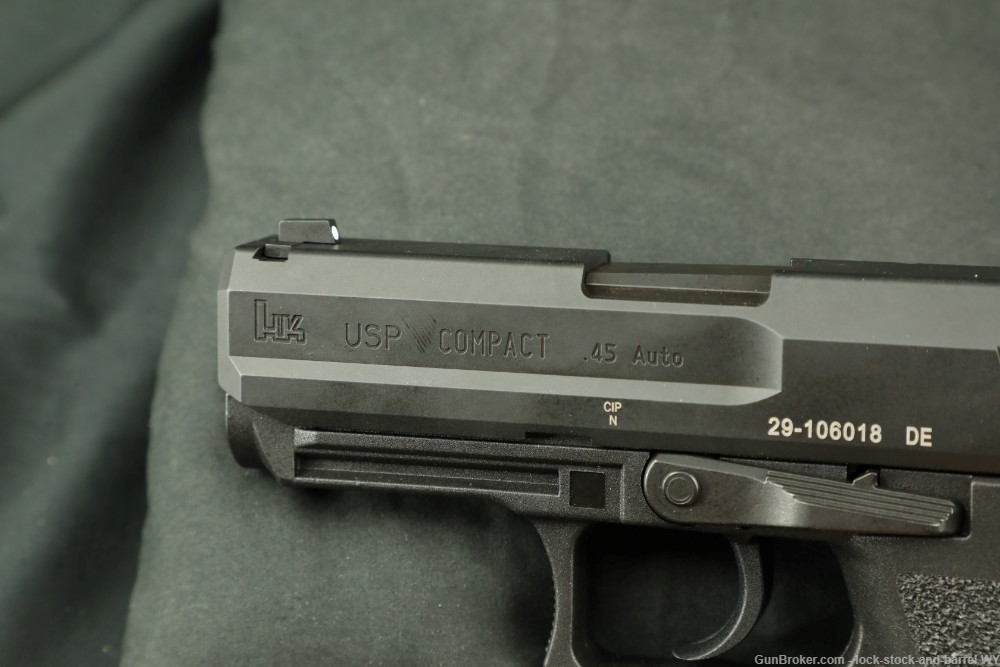 Heckler & Koch H&K USP Compact .45 ACP DA/SA Pistol 3.78”  w/ Case-img-15