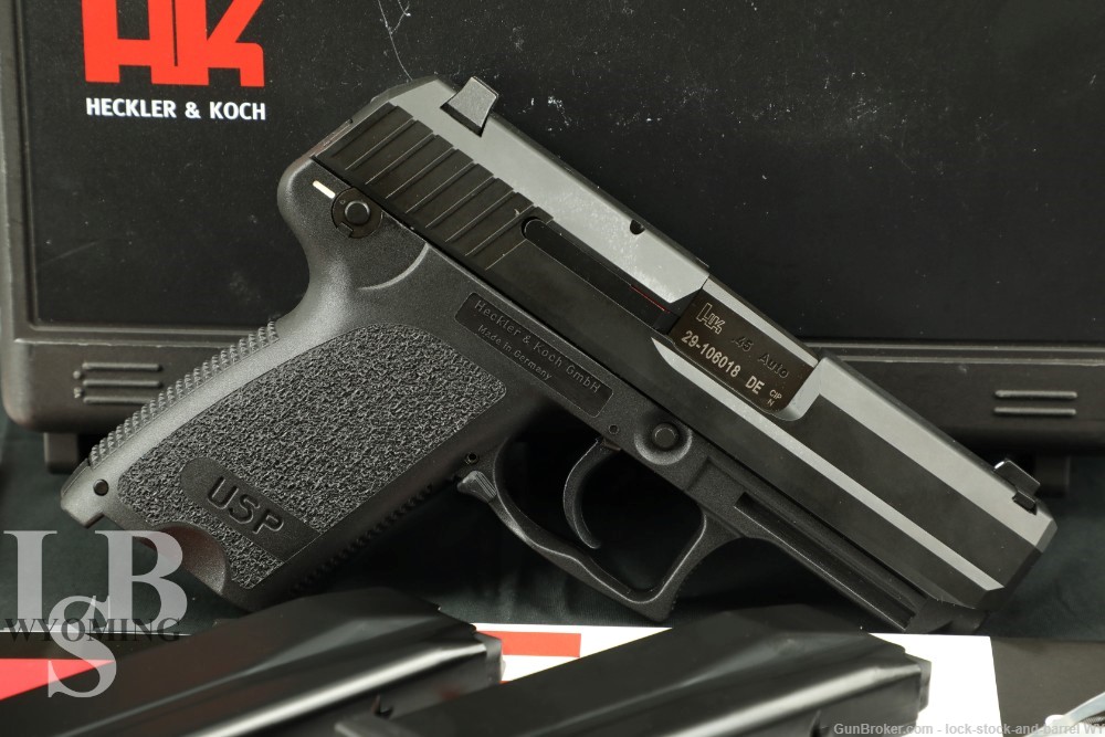 Heckler & Koch H&K USP Compact .45 ACP DA/SA Pistol 3.78”  w/ Case-img-0