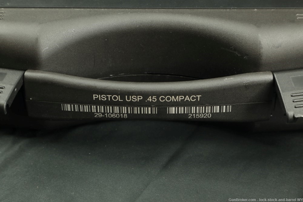 Heckler & Koch H&K USP Compact .45 ACP DA/SA Pistol 3.78”  w/ Case-img-34